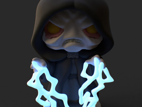 Darth Sidious - Emperor Palpatine 3D Baskı Modeli