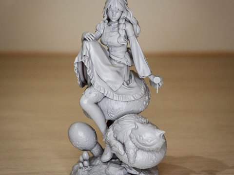 Alice in Wonderland 3D Baskı Modeli