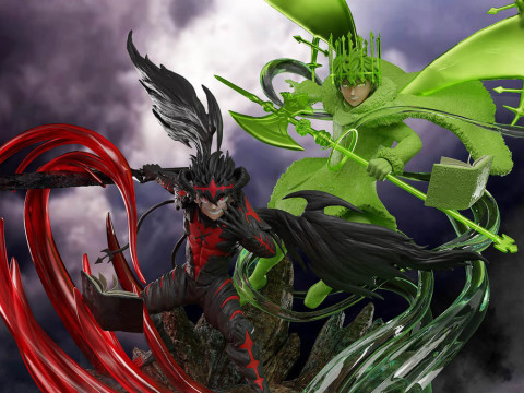 Asta and Yuno - Black Clover 3D Print Model