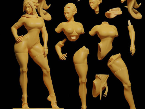 Yoruichi Shihoin 3D 프린트 모델