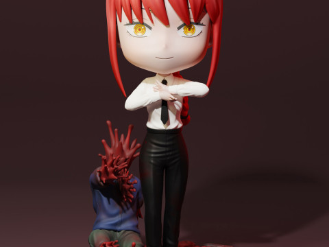 Makima Chibi 3D Print Model