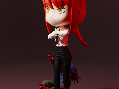 Makima Chibi 3D Print Model