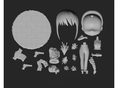 Makima Chibi 3D Print Model