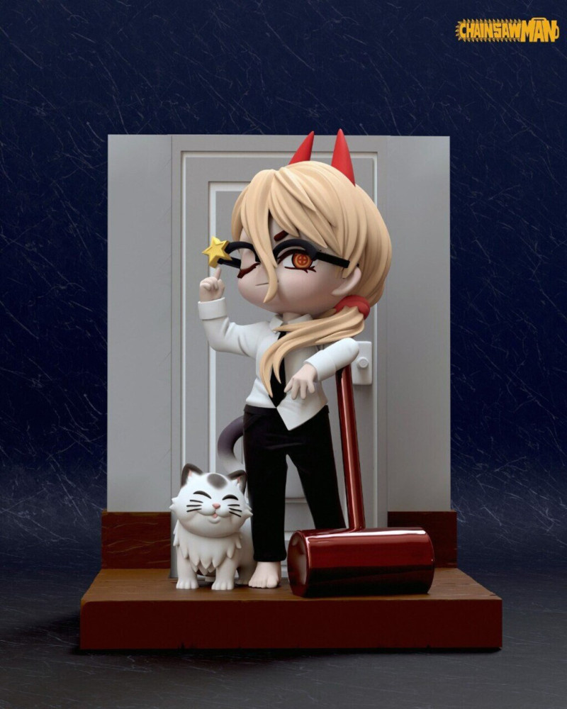 Power Chibi Chainsaw Man Modelo de Impressão 3D .c4d .max .obj .3ds .fbx .stl .blend