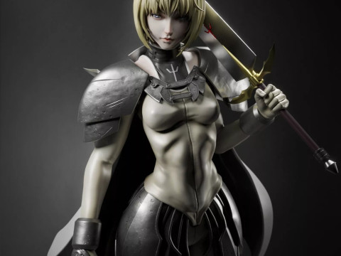 Clare - Claymore 3D Print Model