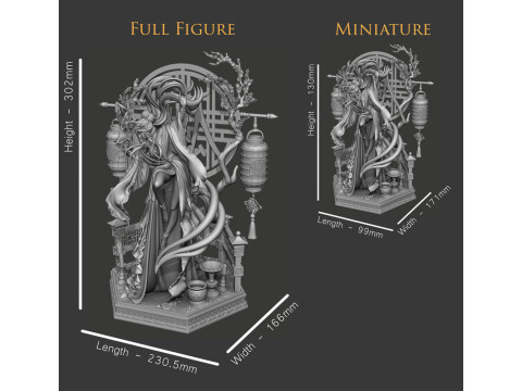 Winter Plum Character 3D 프린트 모델