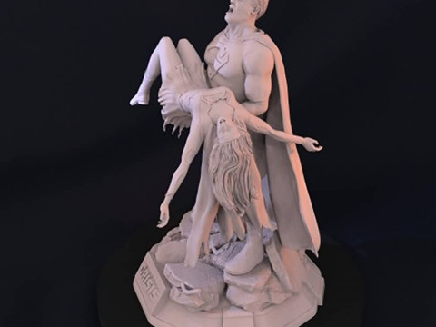 Superman Crisis Model Cetak 3D