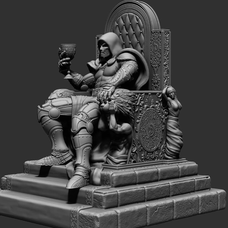 Dr Doom 3D 打印模型 .c4d .max .obj .3ds .fbx .stl .blend