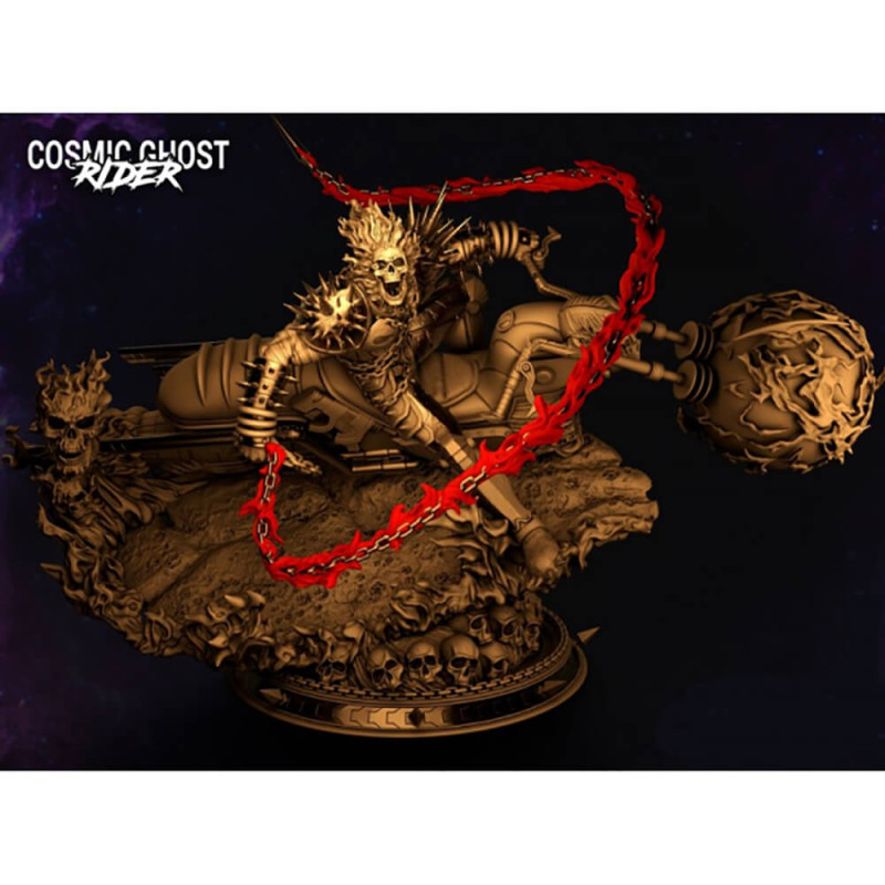 Ghost Rider 3D 프린트 모델 .c4d .max .obj .3ds .fbx .stl .blend