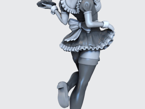 Android 18 Sexy Maid 3D Print Model