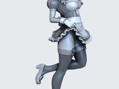 Android 18 Sexy Maid 3D Print Model