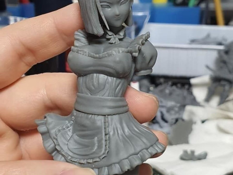 Android 18 Sexy Maid 3D Print Model