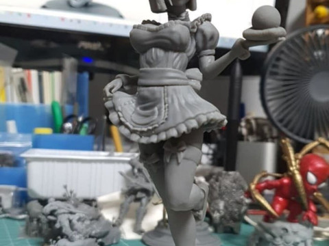 Android 18 Sexy Maid 3D Print Model