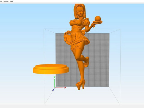 Android 18 Sexy Maid 3D Print Model