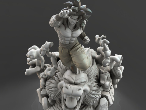 Goku Super Saiyan 4 3D Baskı Modeli