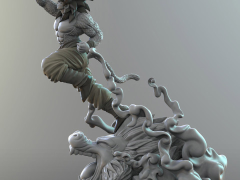 Goku Super Saiyan 4 3D Print Model