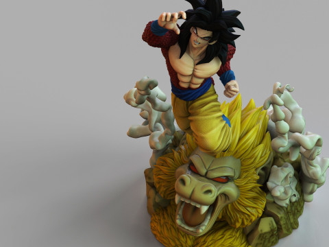 Goku Super Saiyan 4 3D Print Model