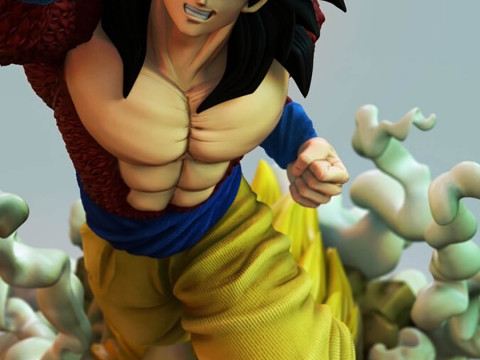 Goku Super Saiyan 4 3D Print Model