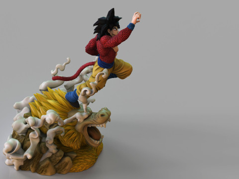 Goku Super Saiyan 4 3D Print Model
