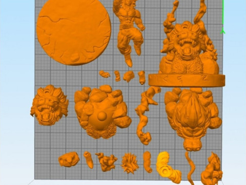 Goku Super Saiyan 4 3D Print Model