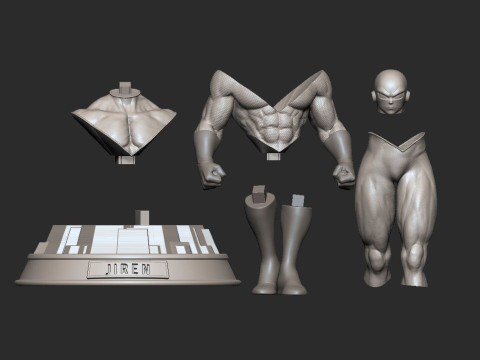 Jiren the Gray 3D Print Model