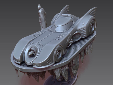 बैटमैन बैटमोबाइल 3D प्रिंट मॉडल