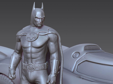 बैटमैन बैटमोबाइल 3D प्रिंट मॉडल