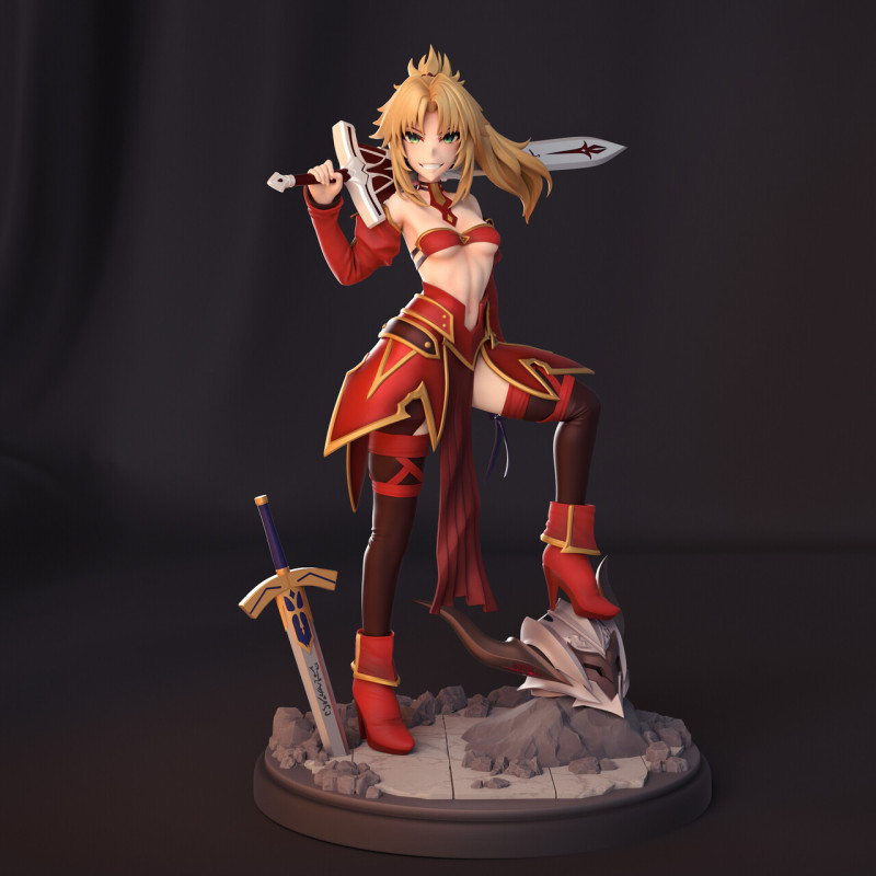 Mordred Pendragon Fate Apocrypha Model do druku 3D .c4d .max .obj .3ds .fbx .stl .blend 