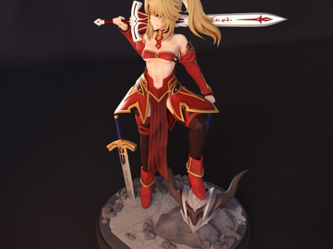 Mordred Pendragon Fate Apocrypha Model do druku 3D