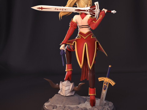 Mordred Pendragon Fate Apocrypha Model do druku 3D
