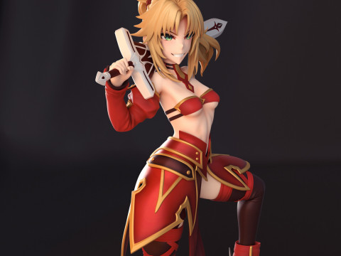 Mordred Pendragon Fate Apocrypha Model do druku 3D