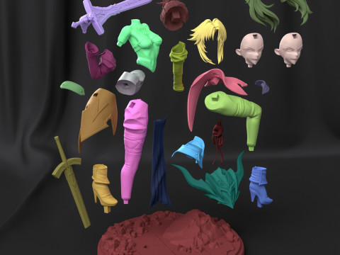 Mordred Pendragon Fate Apocrypha Model do druku 3D