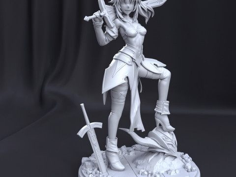 Mordred Pendragon Fate Apocrypha Model do druku 3D