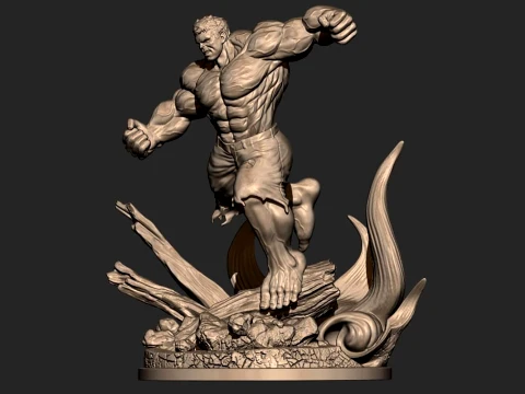Angry Hulk 3D Print Model