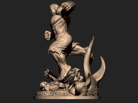 Angry Hulk 3D Print Model