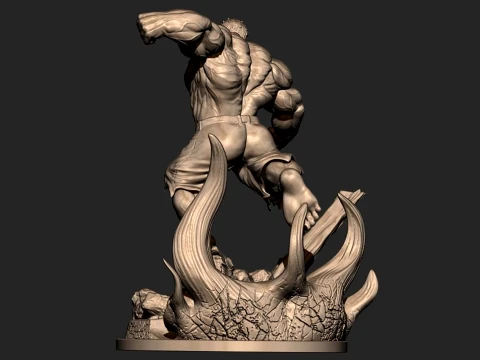 Angry Hulk 3D Print Model