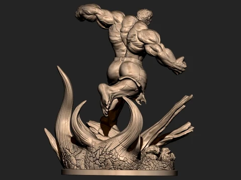 Angry Hulk 3D Print Model