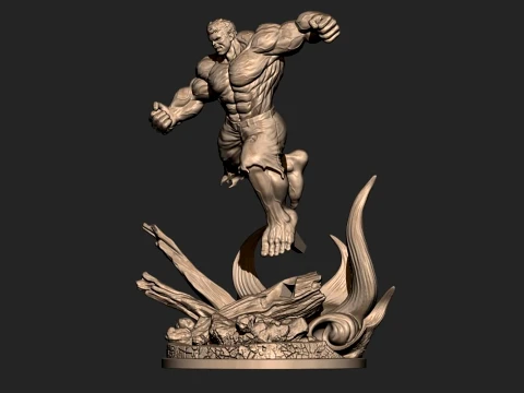 Angry Hulk 3D Print Model