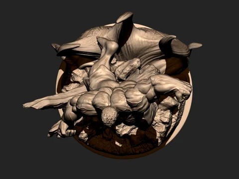 Angry Hulk 3D Print Model