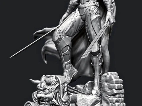 Batman Samurai 3D Print Model