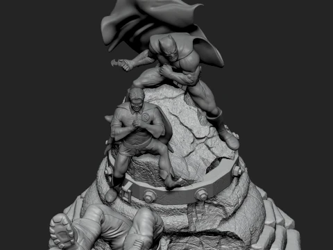 Batman and Robin 3D Print Model