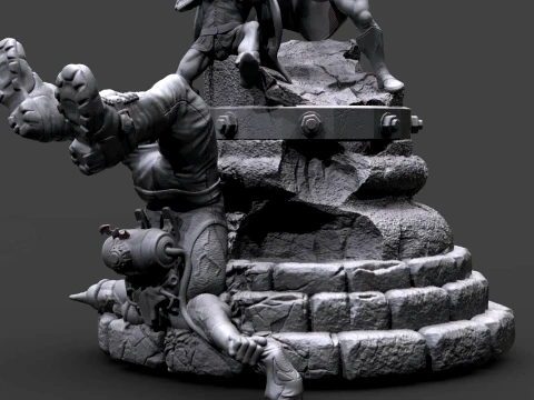 Batman and Robin 3D Print Model
