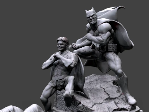 Batman and Robin 3D Print Model