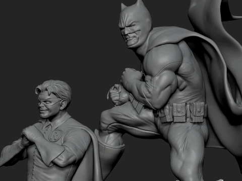 Batman and Robin 3D Print Model