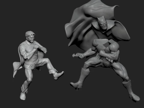 Batman and Robin 3D Print Model