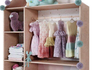 Childrens wardrobe 3D Model