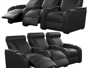 Modular cinema seat 3 positions 3D मॉडल
