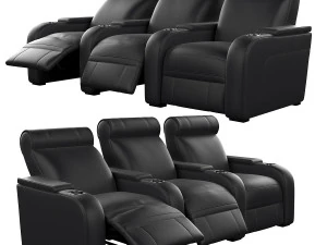 モジュール式シネマシート 3 ポジション 3Dモデル