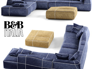 Modular Italian BB sofa 3D मॉडल