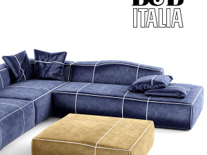 Modular Italian BB sofa 3D मॉडल